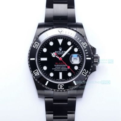 Replica Noob Factory V11 Swiss 2824 New Replica Rolex Black Submariner 116610LV Watch